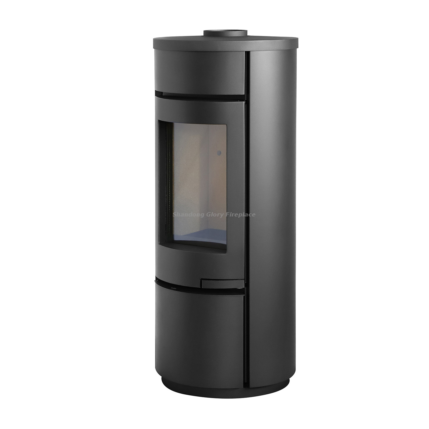 Round wood burning stove 9KW